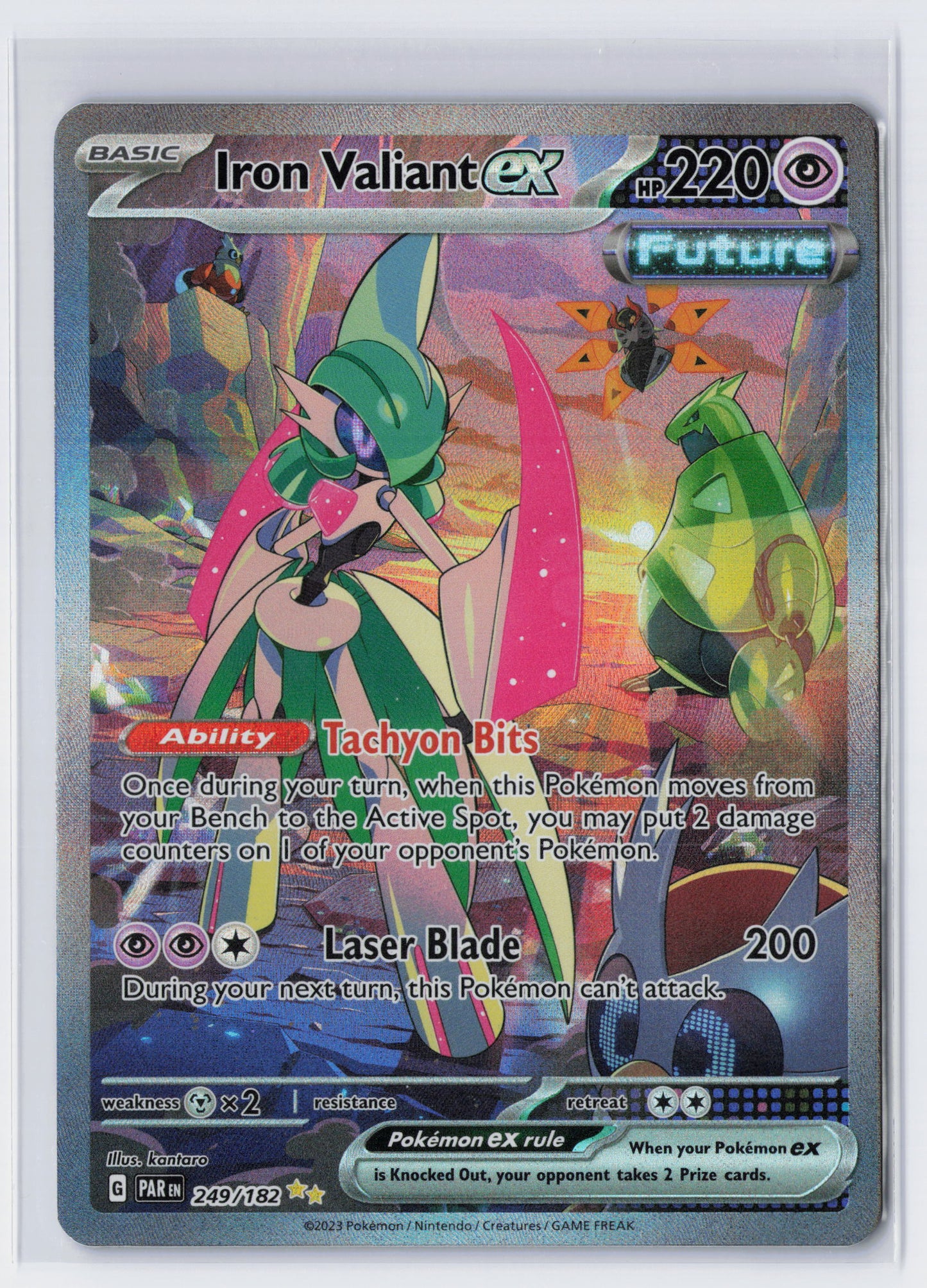 Iron Valiant ex - #249/182 - Pokémon Scarlet & Violet - Paradox Rift