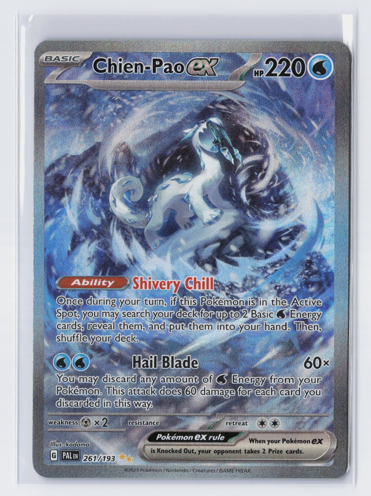 Chien-Pao ex - #261/193 - Pokémon Scarlet & Violet - Paldea Evolved
