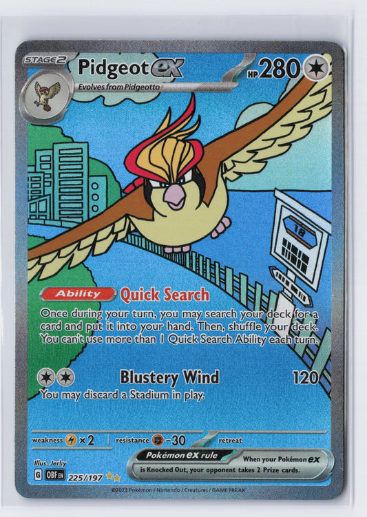 Pidgeot ex - #225/197 - Pokémon Scarlet & Violet - Obsidian Flames