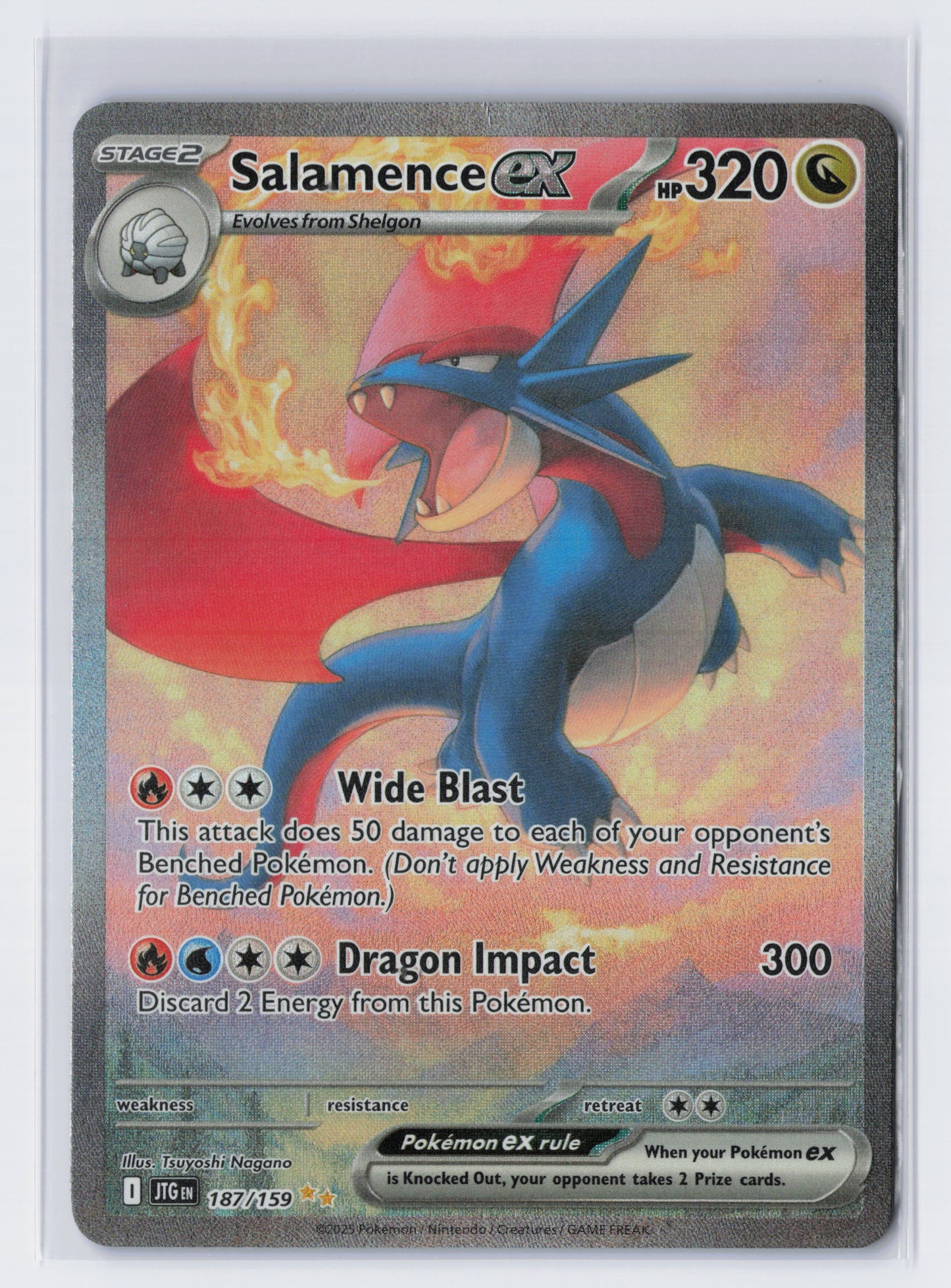 Salamence ex - #187/159 - Pokémon Scarlet & Violet - Journey Together