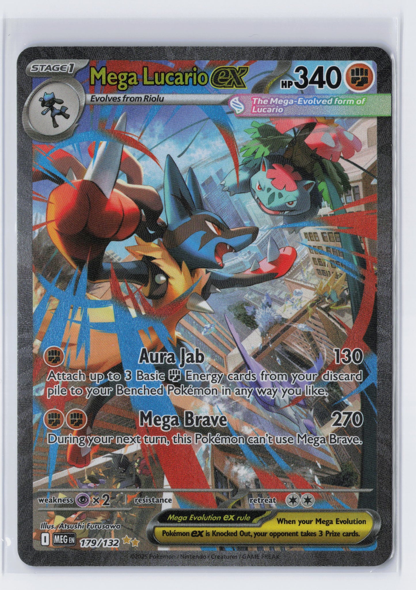 Mega Lucario ex - #179/132 - Mega Evolution - Base