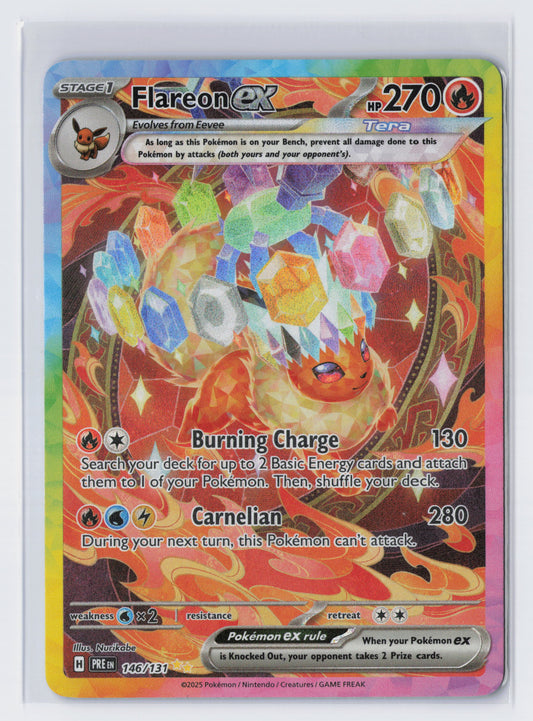 Flareon ex - #146/131 - Pokémon Scarlet & Violet - Prismatic Evolution