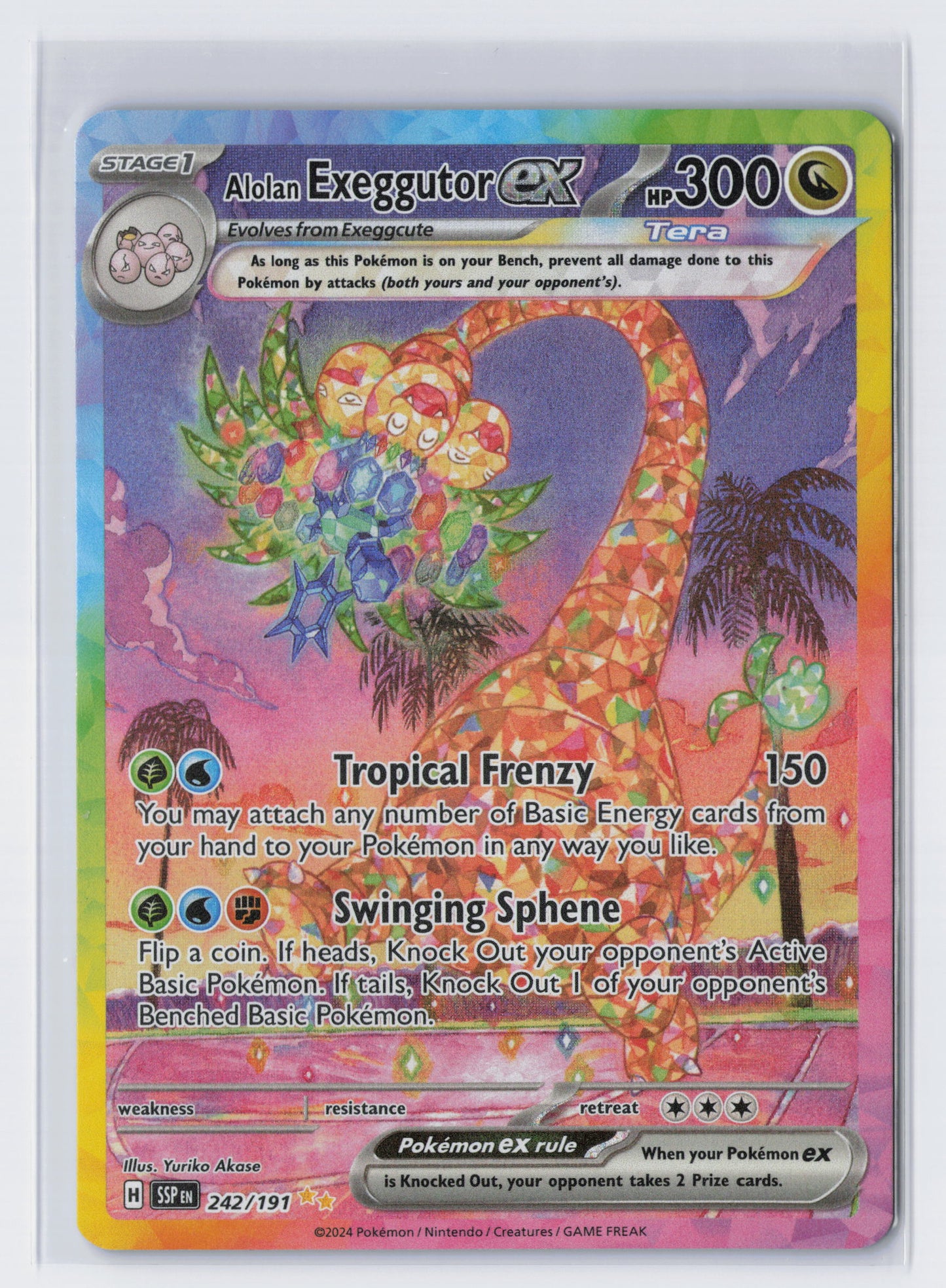 Alolan Exeggutor ex - #242/191 - Pokémon Scarlet & Violet - Surging Sparks