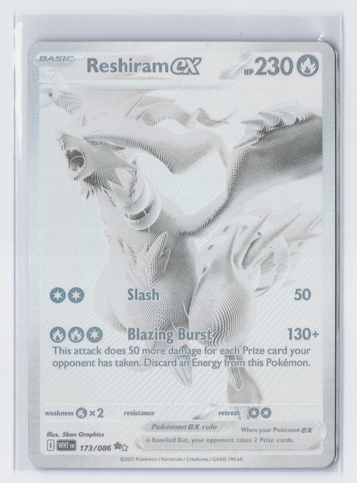 Reshiram EX - #173/086 - Pokémon Scarlet & Violet - White Flare