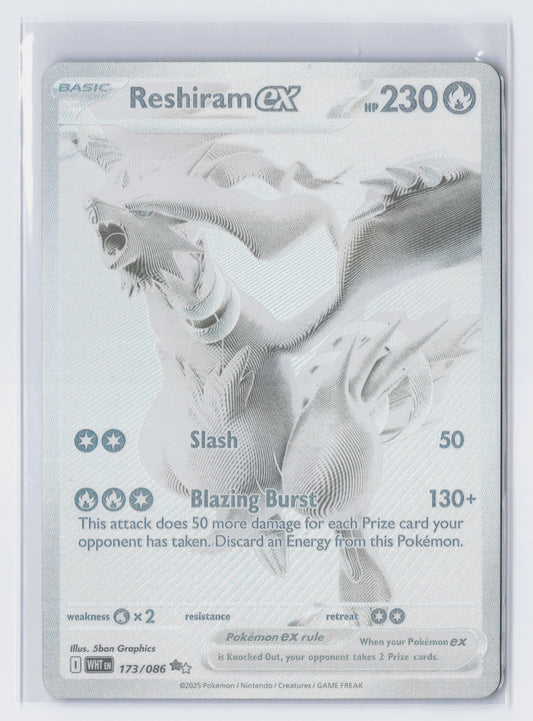 Reshiram EX - #173/086 - Pokémon Scarlet & Violet - White Flare