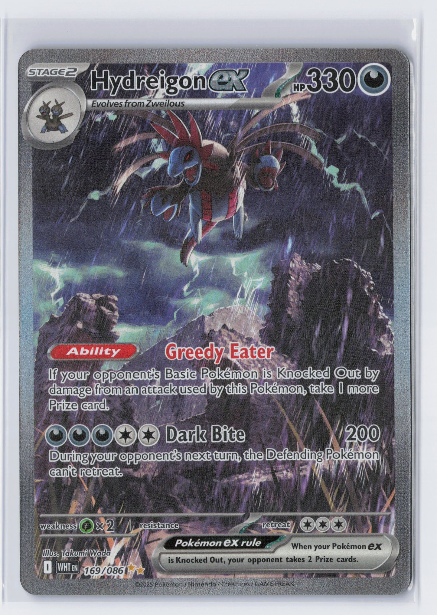 Hydreigon ex - #169/086 - Pokémon Scarlet & Violet - White Flare