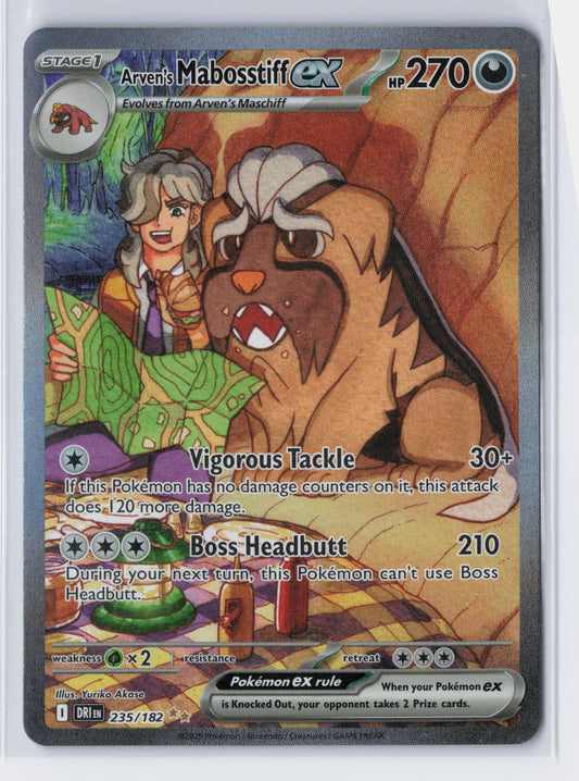 Arven's Mabosstiff ex - #235/182 - Pokémon Scarlet & Violet - Destined Rivals