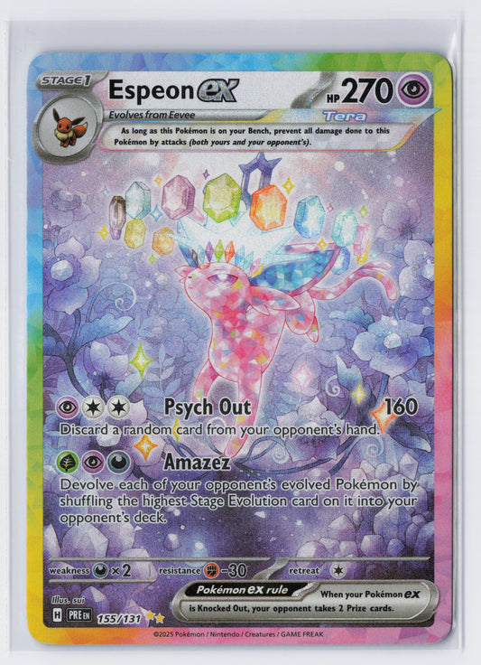 Espeon ex - #155/131 - Pokémon Scarlet & Violet - Prismatic Evolution