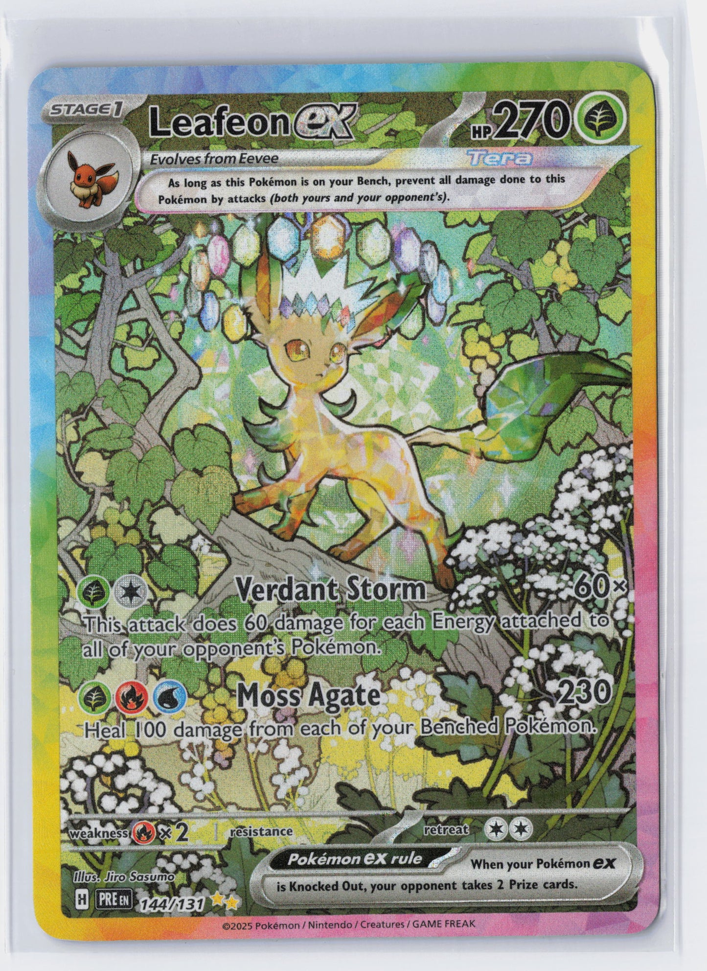 Leafeon ex - #144/131 - Pokémon Scarlet & Violet - Prismatic Evolution