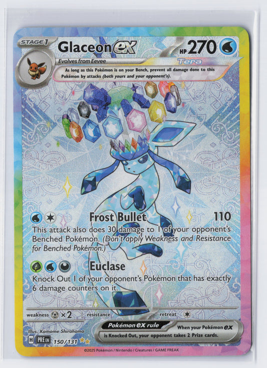 Glaceon ex - #150/131 - Pokémon Scarlet & Violet - Prismatic Evolution