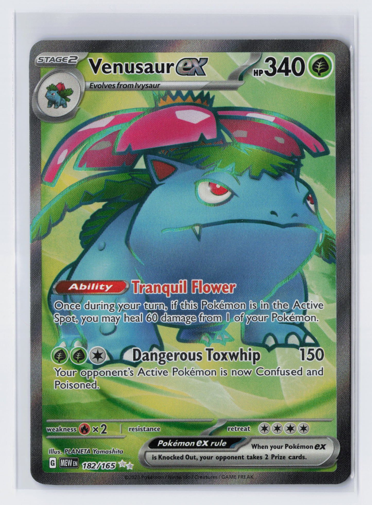 Venusaur ex - #182/165 - Pokémon Scarlet & Violet - 151