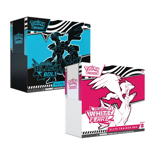 Pokémon Scarlet & Violet: Black Bolt & White Flare Elite Trainer Box (ETB) - PokeTalk