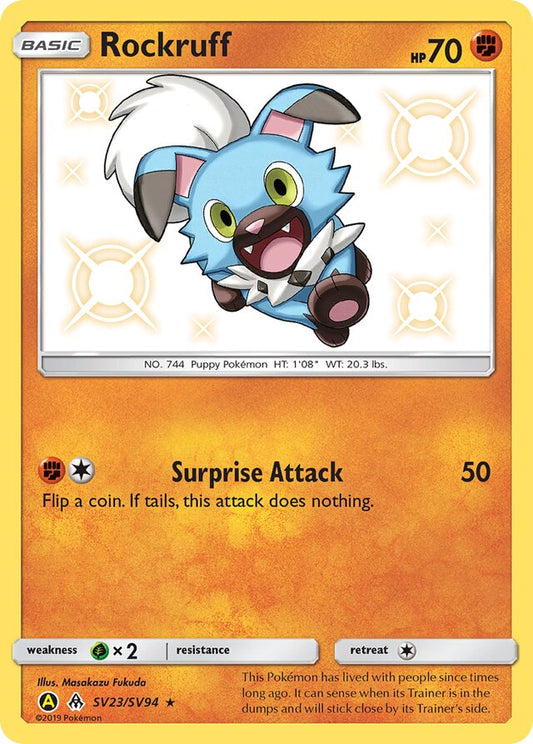 Rockruff - #SV23/SV94 - Pokémon Sun & Moon - Hidden Fates