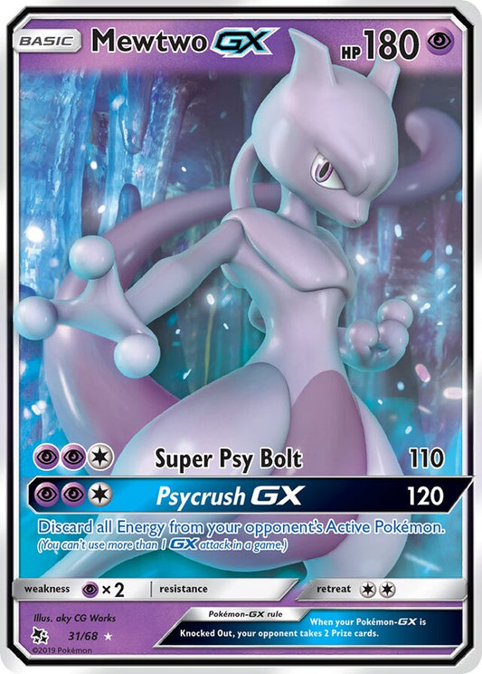 Mewtwo GX - #31/68 - Pokémon Sun & Moon - Hidden Fates