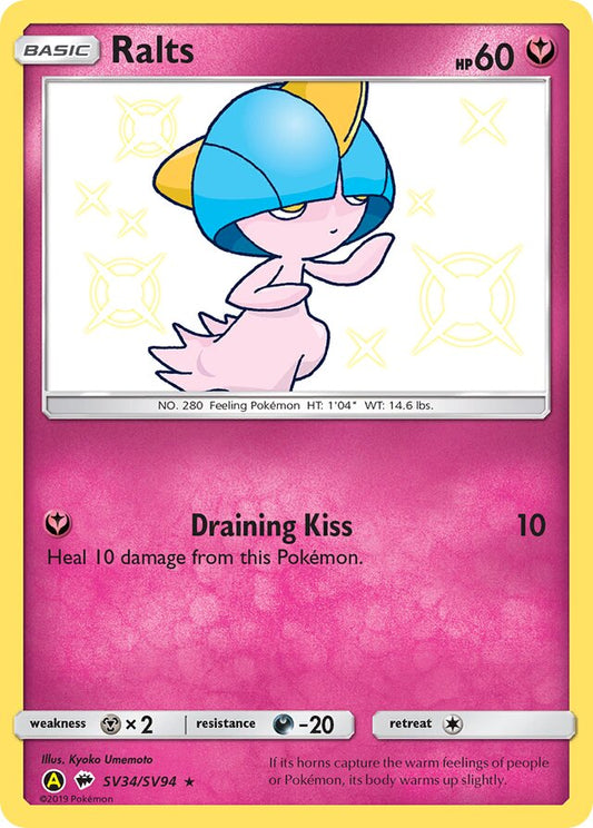 Ralts - #SV34/SV94 - Pokémon Sun & Moon - Hidden Fates