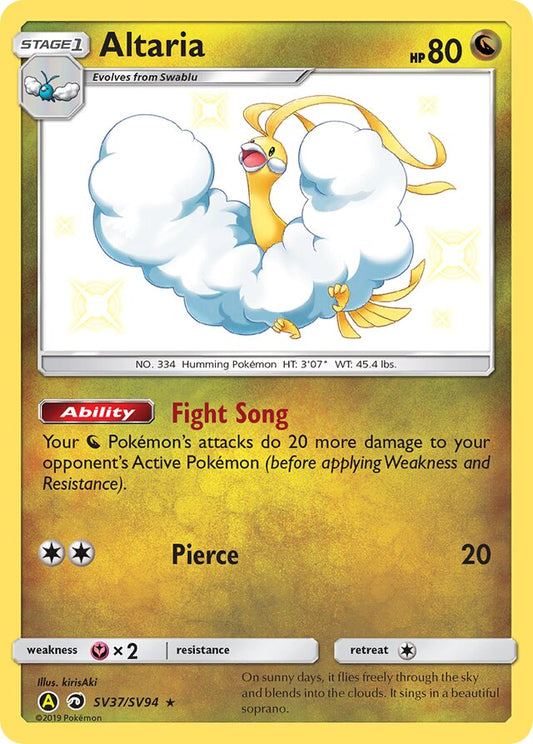 Altaria - #SV37/SV94 - Pokémon Sun & Moon - Hidden Fates