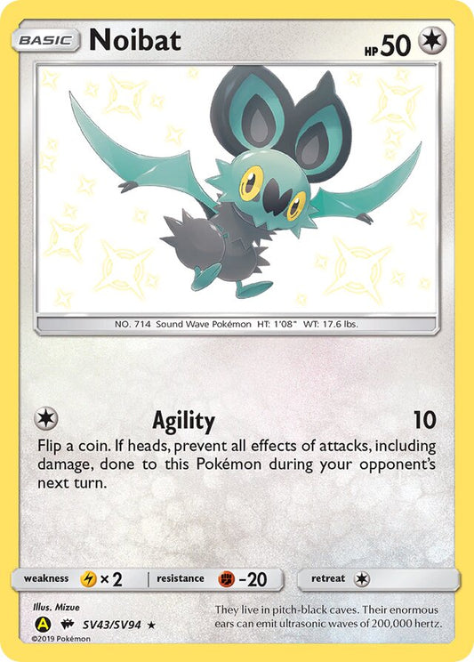 Noibat - #SV43/SV94 - Pokémon Sun & Moon - Hidden Fates