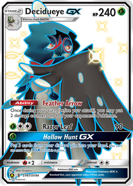 Decidueye GX - #SV47/SV94 - Pokémon Sun & Moon - Hidden Fates