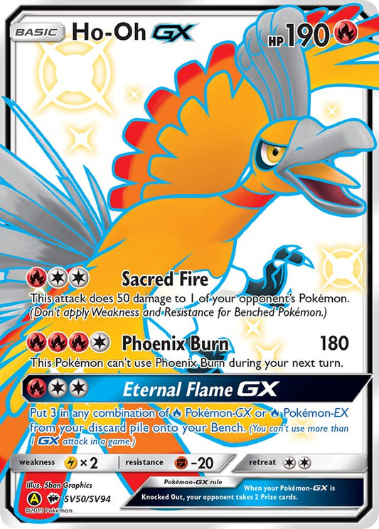 Ho-Oh GX - #SV50/SV94 - Pokémon Sun & Moon - Hidden Fates
