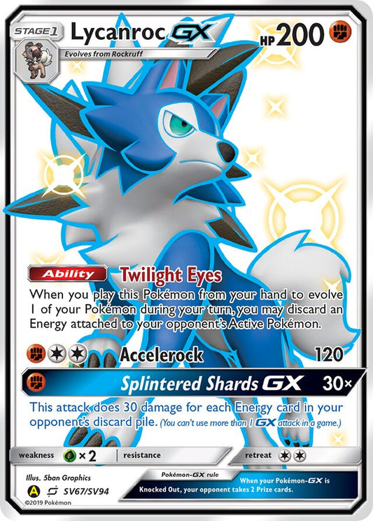 Lycanroc GX - #SV67/SV94 - Pokémon Sun &amp; Moon - Hidden Fates