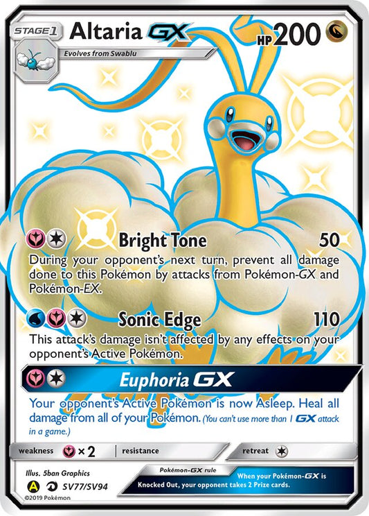 Altaria GX - #SV77/SV94 - Pokémon Sun & Moon - Hidden Fates