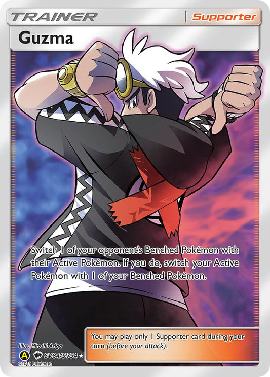 Guzma - #SV84/SV94 - Pokémon Sun & Moon - Hidden Fates