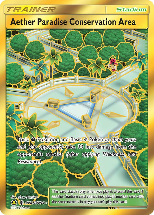 Aether Paradise Conservation Area - #SV87/SV94 - Pokémon Sun & Moon - Hidden Fates
