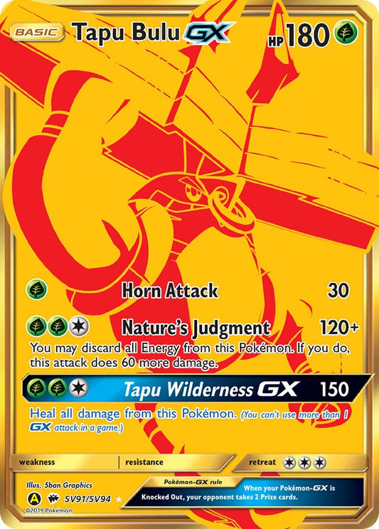 Tapu Bulu GX - #SV91/SV94 - Pokémon Sun & Moon - Hidden Fates