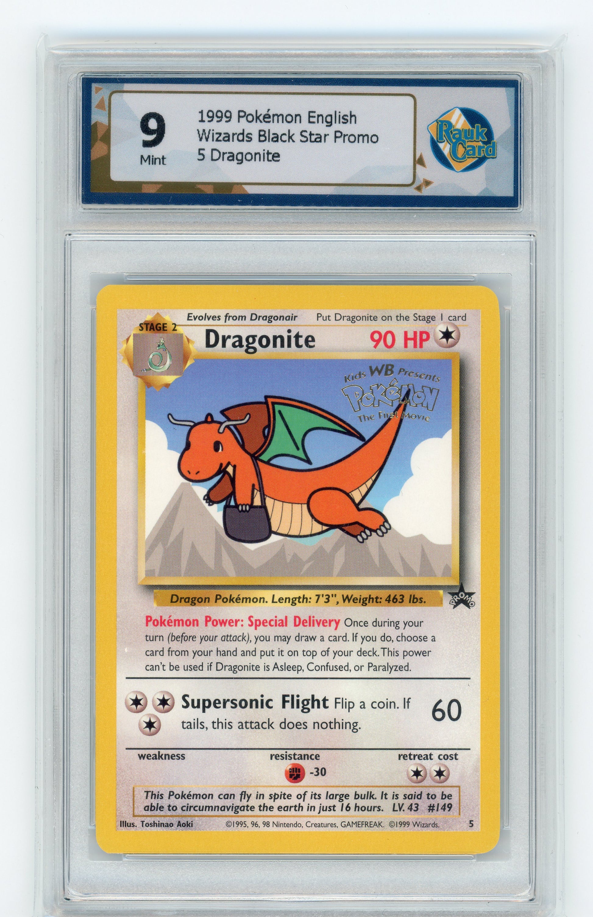 Dragonite - #5 RaukCard 9 - Pokémon Wizards: Black Star Promo