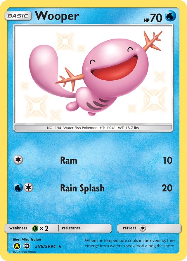 Wooper - #SV9/SV94 - Pokémon Sun & Moon - Hidden Fates