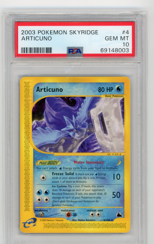 Articuno - #4 PSA 10 - Pokémon eSeries: Skyridge