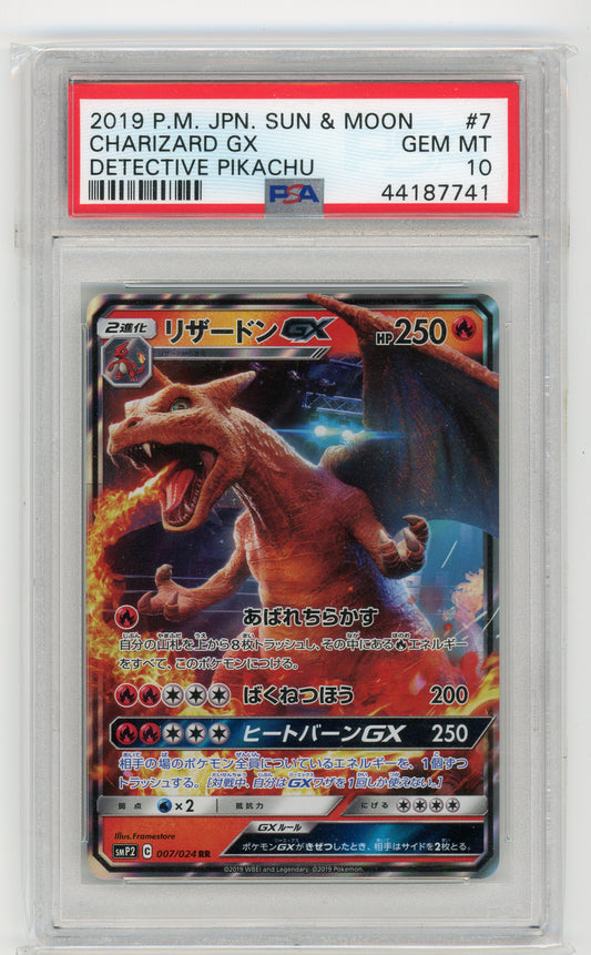 Charizard GX - #7 PSA 10 - Pokémon Sun & Moon: Detective Pikachu