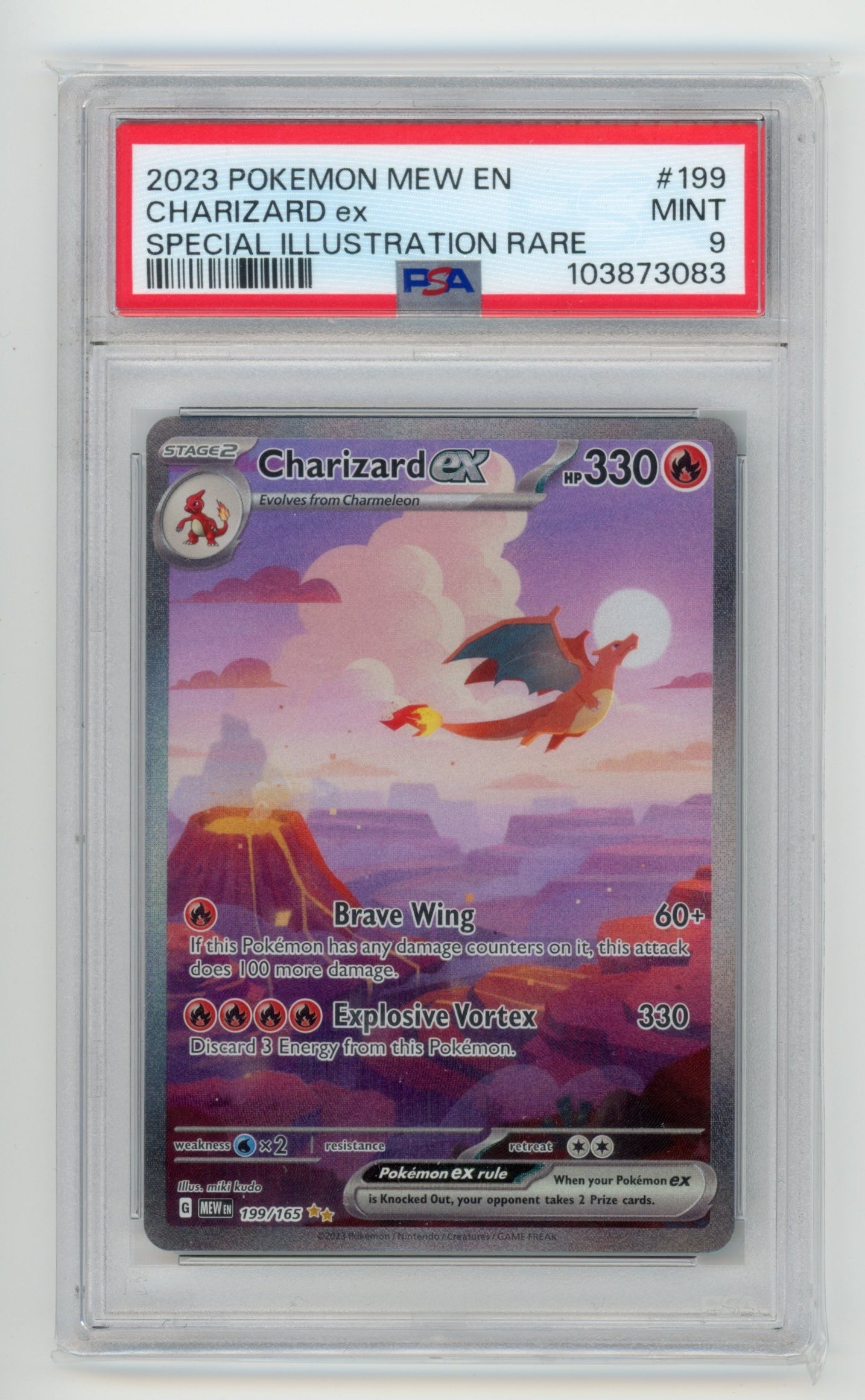 Charizard ex - #199/165 PSA 9 - Pokémon Scarlet & Violet - 151