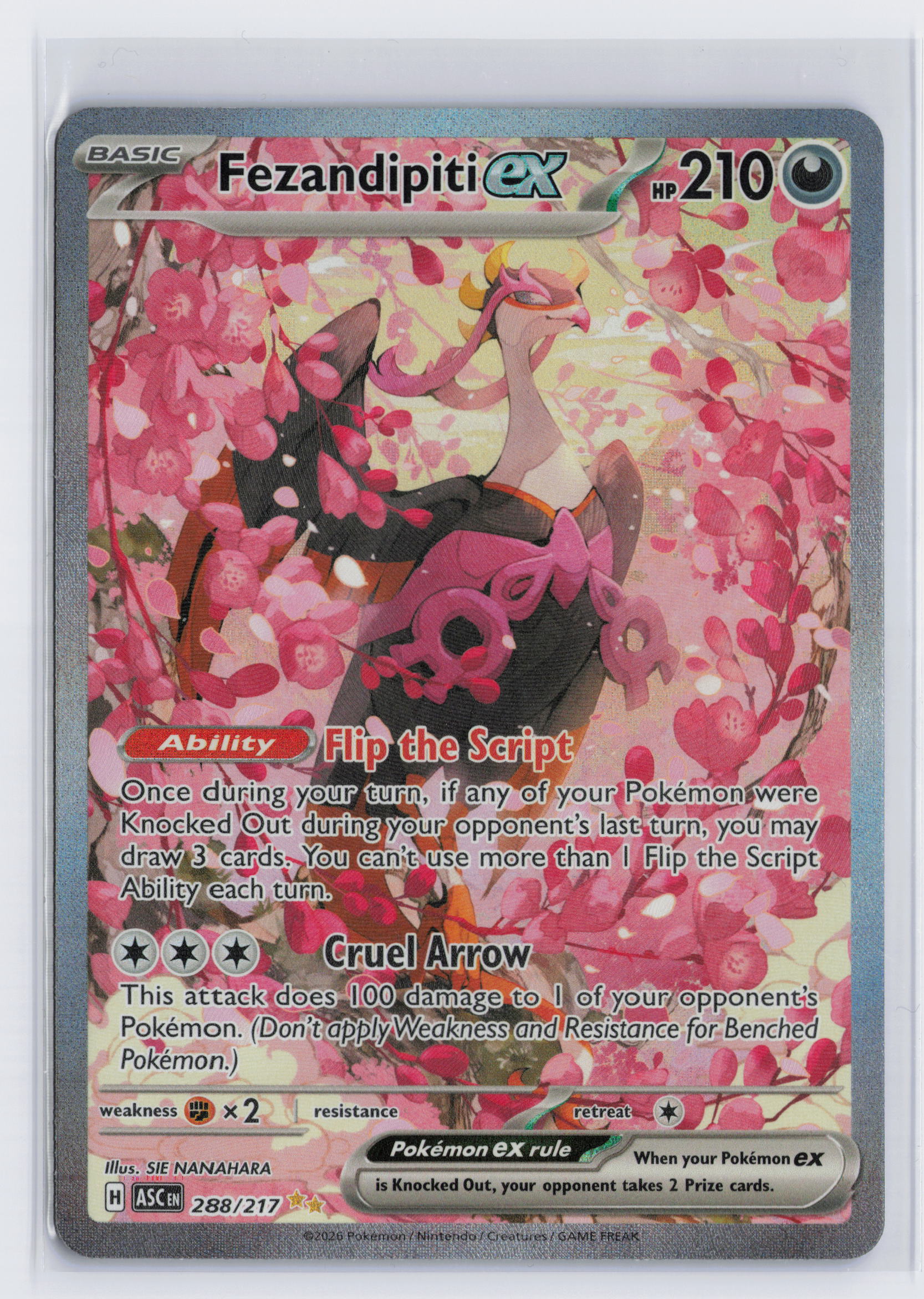 Fezandipiti ex - #288/217 - Pokémon Mega Evolution - Ascended Heroes