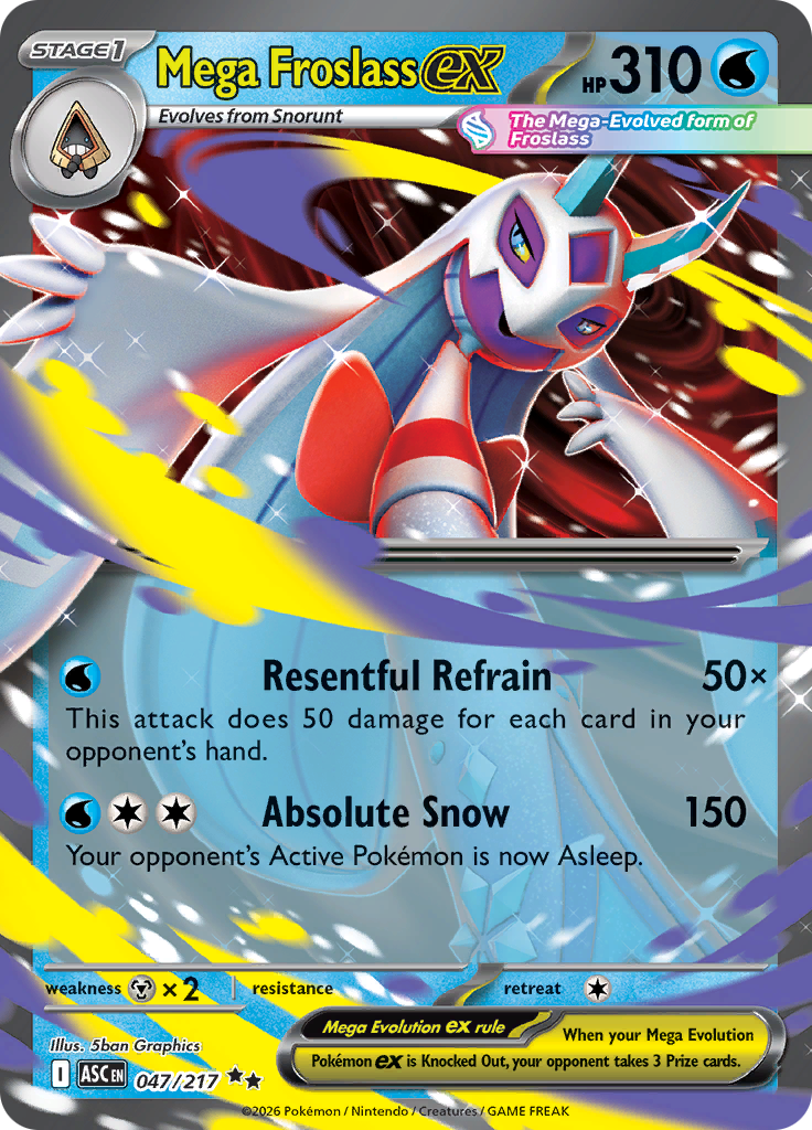 Mega Froslass ex - #047/217 - Pokémon Mega Evolution - Ascended Heroes