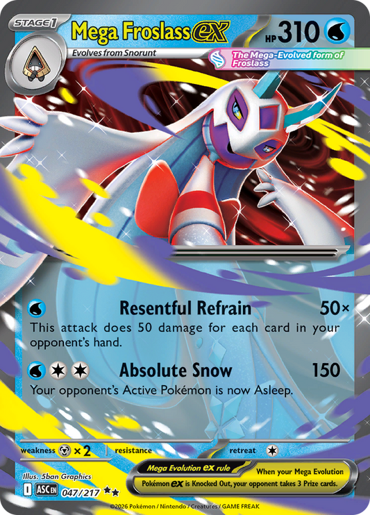 Mega Froslass ex - #047/217 - Pokémon Mega Evolution - Ascended Heroes