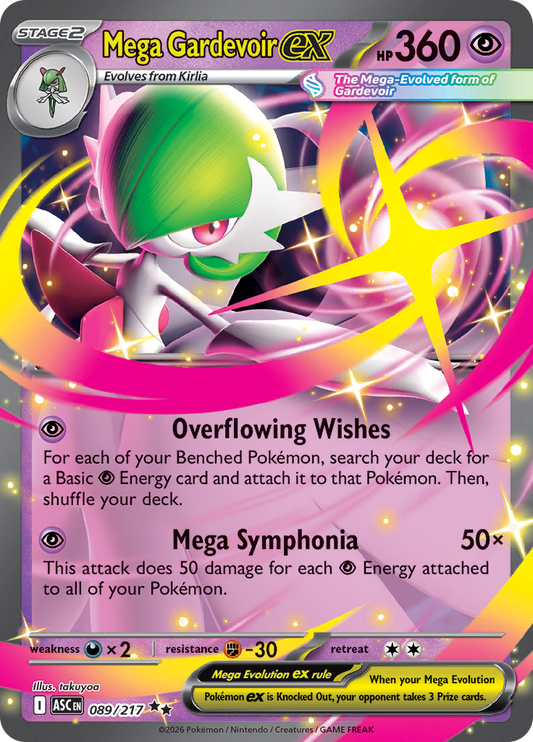 Mega Gardevoir ex - #089/217 - Pokémon Mega Evolution - Ascended Heroes