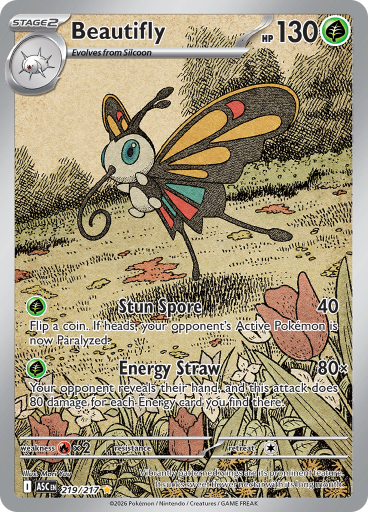 Beautifly - #219/217 - Pokémon Mega Evolution - Ascended Heroes