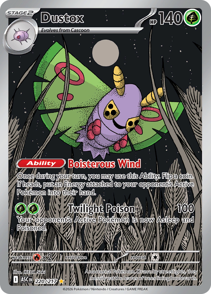 Dustox - #220/217 - Pokémon Mega Evolution - Ascended Heroes