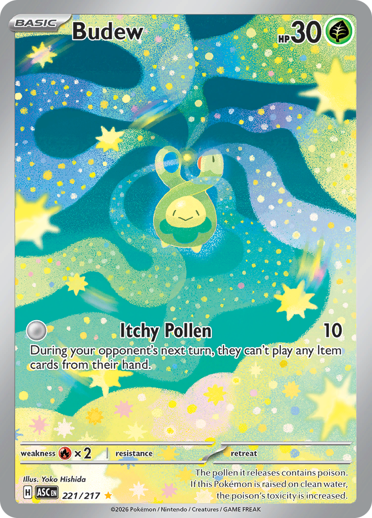Budew - #221/217 - Pokémon Mega Evolution - Ascended Heroes