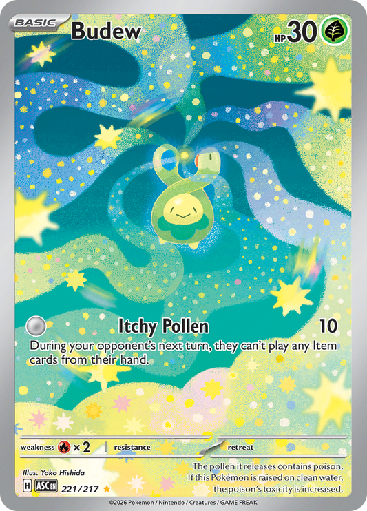 Budew - #221/217 - Pokémon Mega Evolution - Ascended Heroes