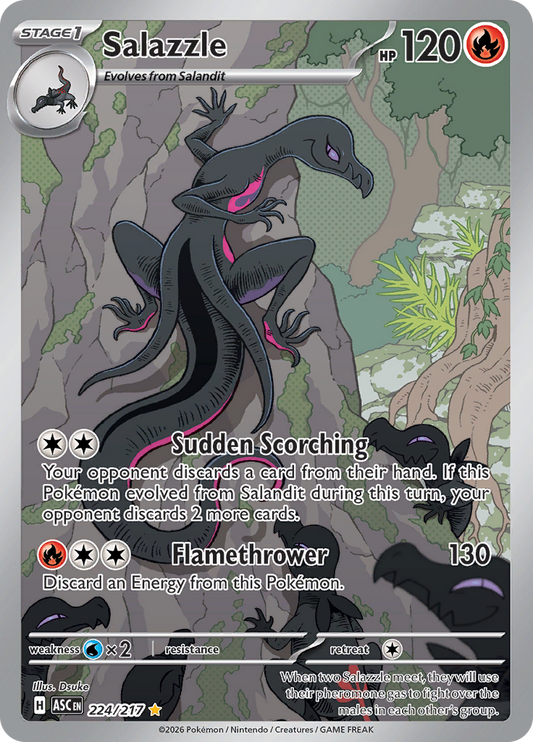 Salazzle - #224/217 - Pokémon Mega Evolution - Ascended Heroes