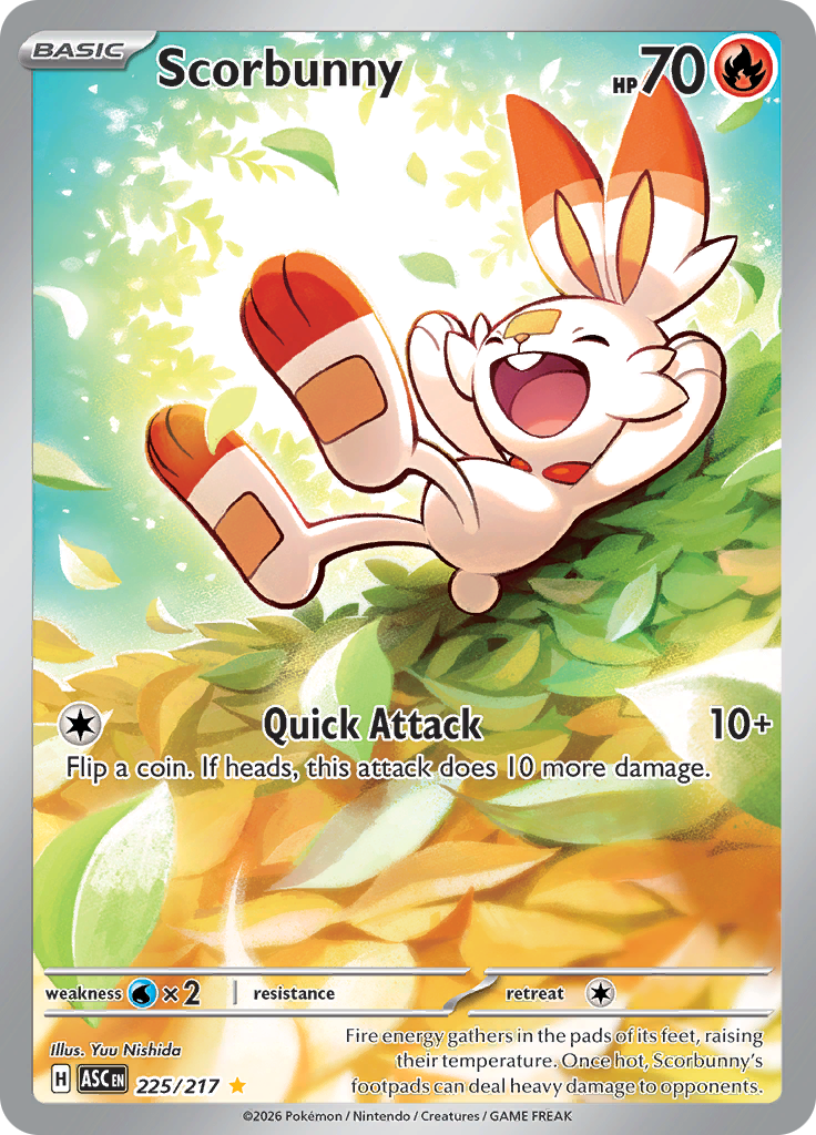 Scorbunny - #225/217 - Pokémon Mega Evolution - Ascended Heroes