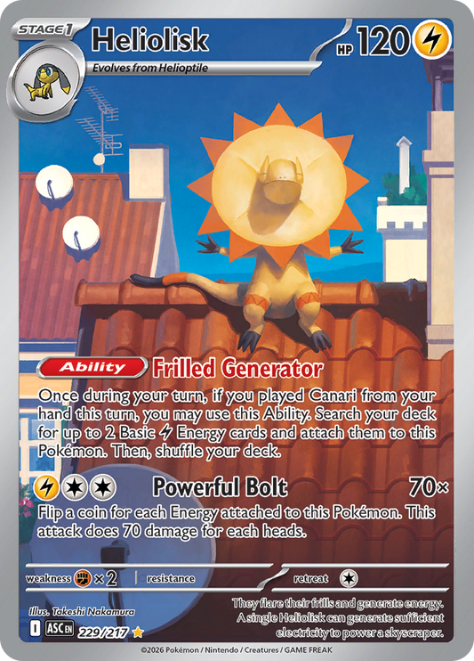 Heliolisk - #229/217 - Pokémon Mega Evolution - Ascended Heroes