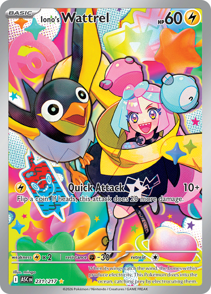 Iono's Wattrel - #231/217 - Pokémon Mega Evolution - Ascended Heroes