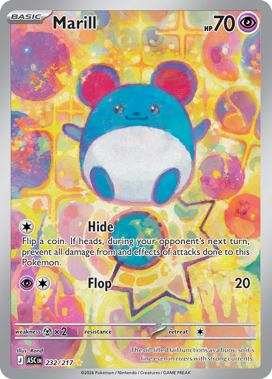 Marill - #232/217 - Pokémon Mega Evolution - Ascended Heroes