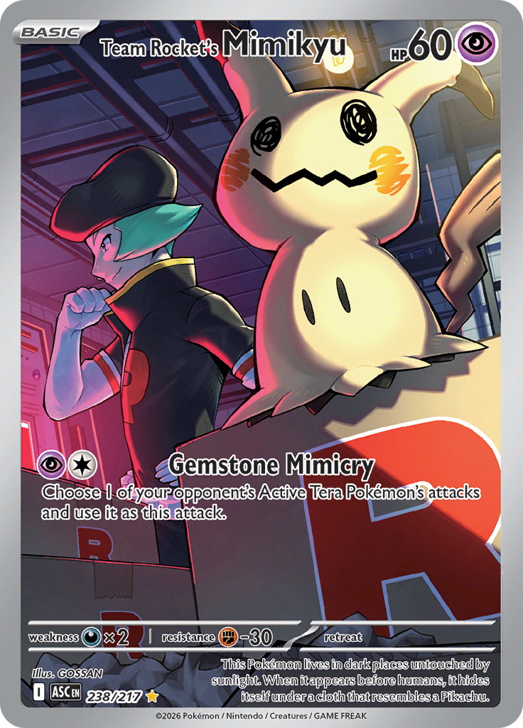 Team Rocket's Mimikyu - #238/217 - Pokémon Mega Evolution - Ascended Heroes