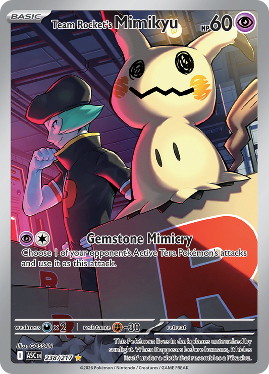Team Rocket's Mimikyu - #238/217 - Pokémon Mega Evolution - Ascended Heroes