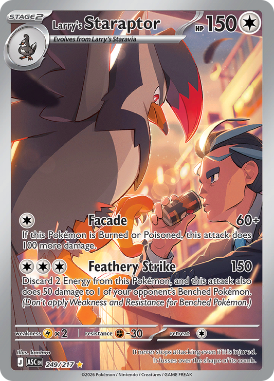 Larry's Staraptor - #249/217 - Pokémon Mega Evolution - Ascended Heroes