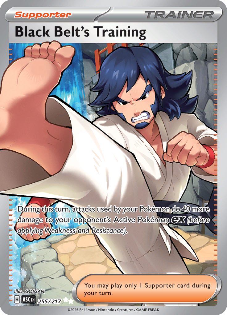 Black Belt's Training - #255/217 - Pokémon Mega Evolution - Ascended Heroes